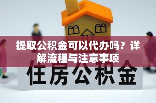 在线提取公积金可以代办吗？详解流程与注意事项