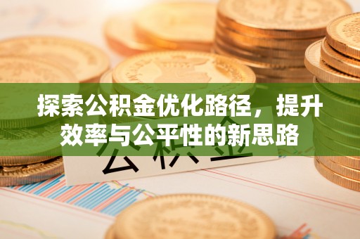 在线探索公积金优化路径，提升效率与公平性的新思路