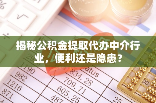 在线揭秘公积金提取代办中介行业，便利还是隐患？