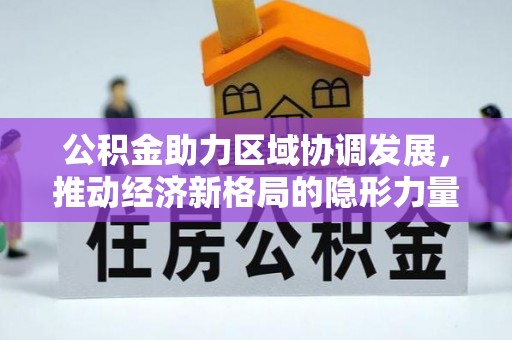 在线公积金助力区域协调发展，推动经济新格局的隐形力量