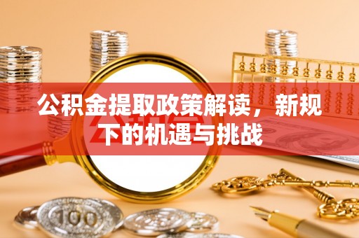 在线公积金提取政策解读，新规下的机遇与挑战