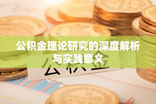 在线公积金理论研究的深度解析与实践意义