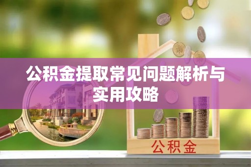 在线公积金提取常见问题解析与实用攻略