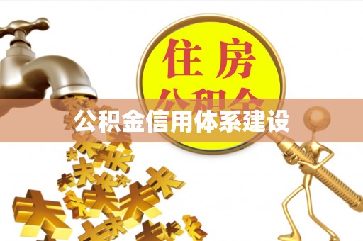 在线公积金信用体系建设