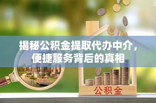在线揭秘公积金提取代办中介，便捷服务背后的真相