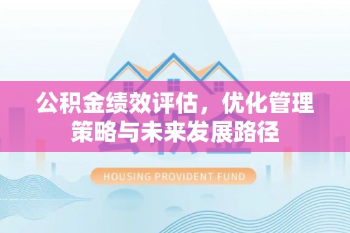 在线公积金绩效评估，优化管理策略与未来发展路径