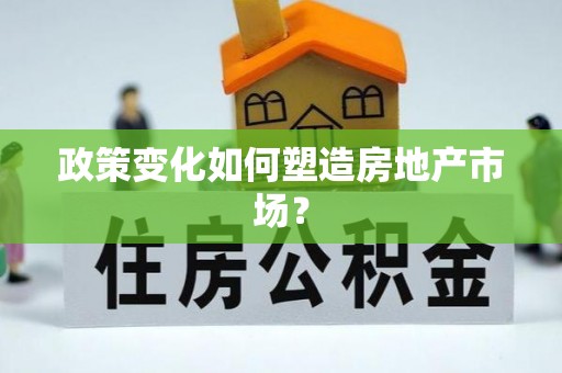在线政策变化如何塑造房地产市场？