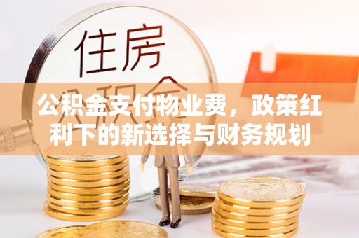 在线公积金支付物业费，政策红利下的新选择与财务规划