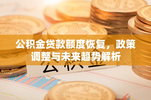 在线公积金贷款额度恢复，政策调整与未来趋势解析