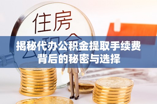 在线揭秘代办公积金提取手续费背后的秘密与选择