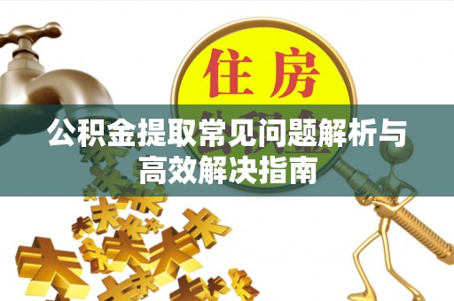 在线公积金提取常见问题解析与高效解决指南