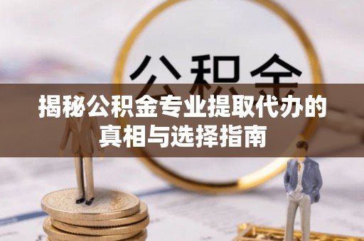 在线揭秘公积金专业提取代办的真相与选择指南
