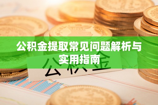 在线公积金提取常见问题解析与实用指南