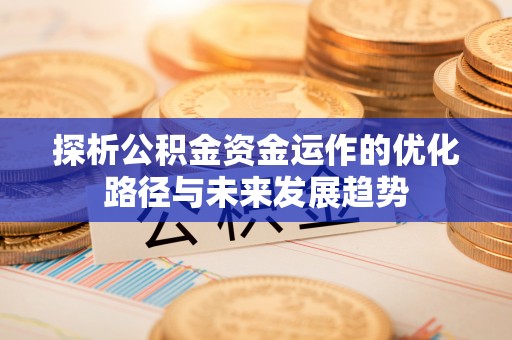 在线探析公积金资金运作的优化路径与未来发展趋势