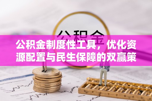 在线公积金制度性工具，优化资源配置与民生保障的双赢策略