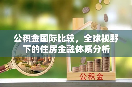 在线公积金国际比较，全球视野下的住房金融体系分析